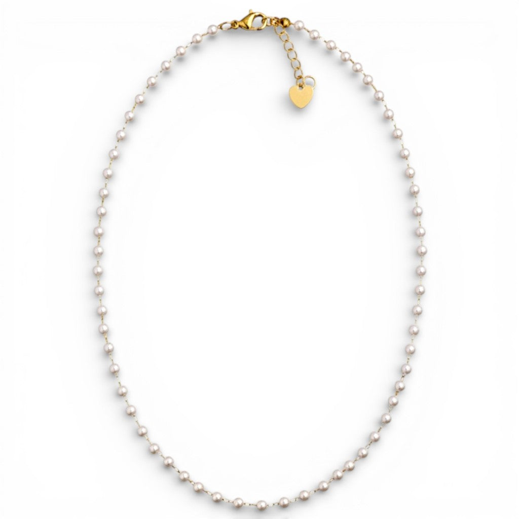 Collana Perle In Acciaio Inossidabile