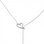 Collana con Cuore Filo In Acciaio Inossidabile