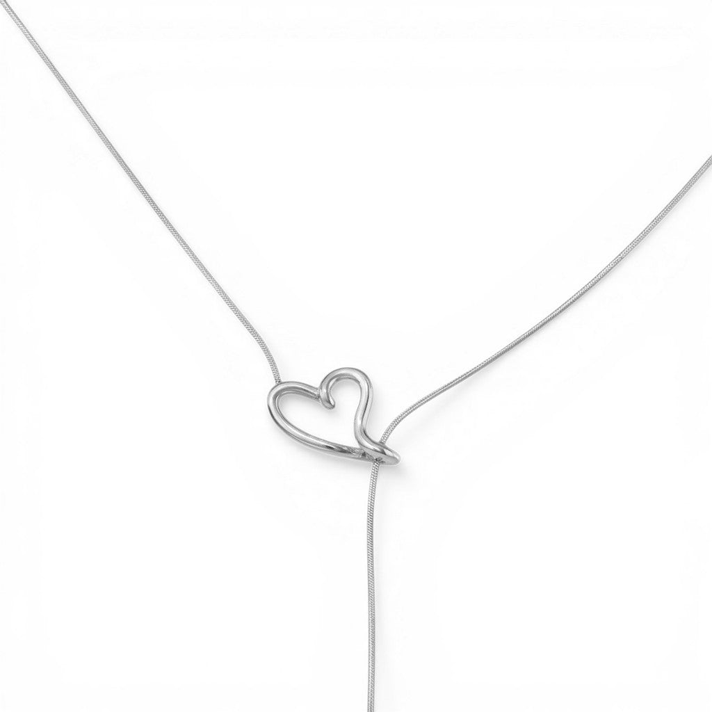 Collana con Cuore Filo In Acciaio Inossidabile