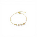 Bracciale con Cinque Stelle Zirconate In Argento 925