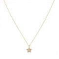 Collana Stella con Pavé e Punto Luce in Argento 925