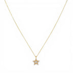 Collana Stella con Pavé e Punto Luce in Argento 925