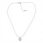 Collana Sottile con Cuore Madreperla In Acciaio Inossidabile