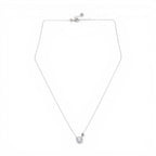 Collana Punto Luce e Sfera Liscia In Argento 925