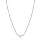 Collana Tennis Heart In Acciaio Inossidabile