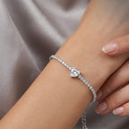 Bracciale Tennis Love In Argento 925