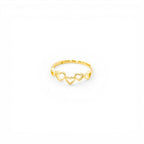 Anello Fascia Cuori Traforati In Argento 925