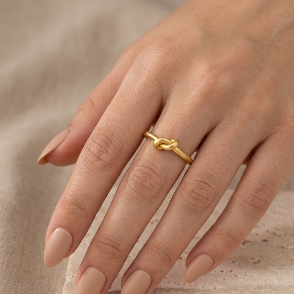 Anello Nodo dell'Amore In Acciaio Inossidabile
