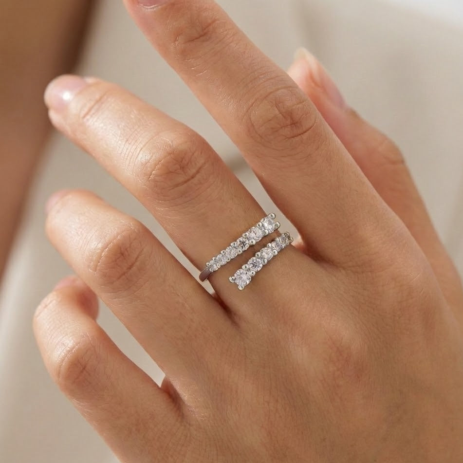 Anello Minimalista Regolabile In Argento 925
