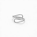 Anello Spirale Twist Sottile In Acciaio Inossidabile