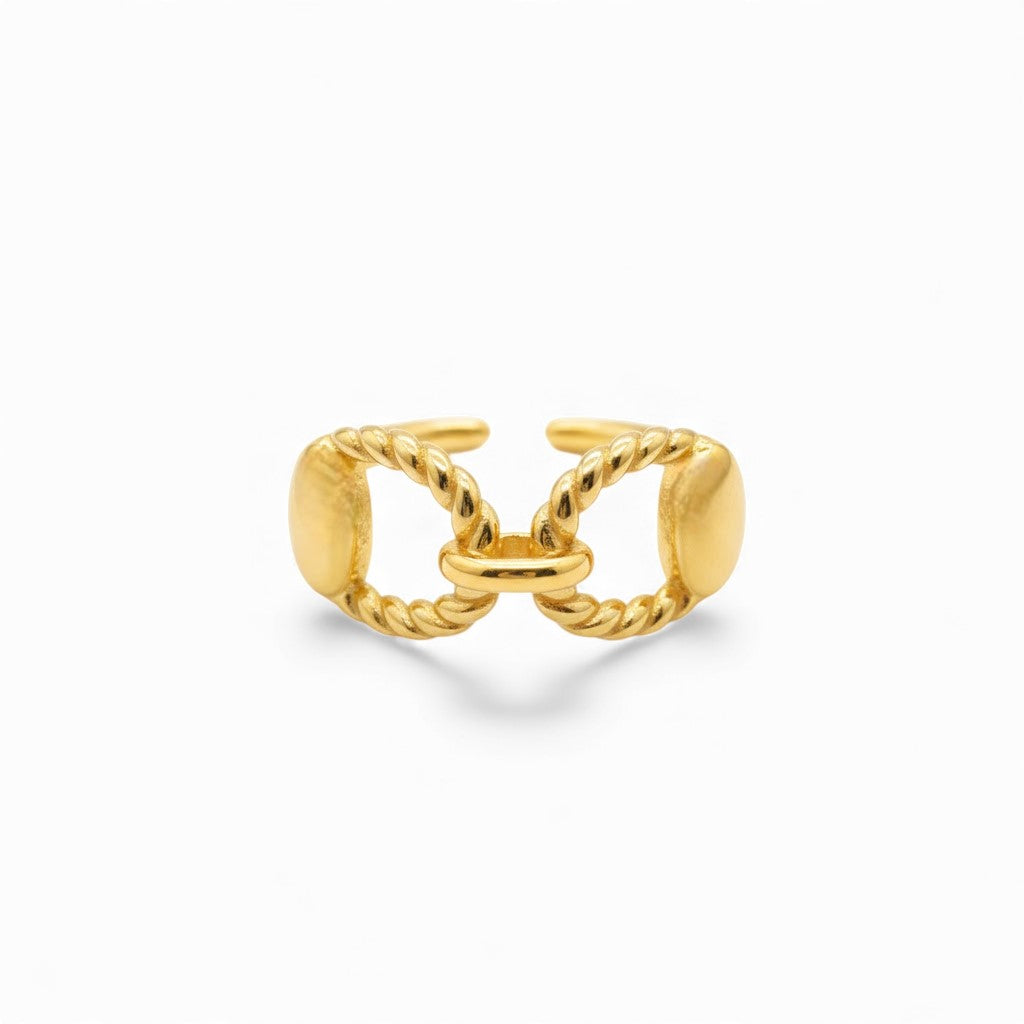 Anello Nodo Intreccio In Acciaio Inossidabile