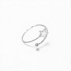 Anello a Fascia con Stella In Acciaio Inossidabile