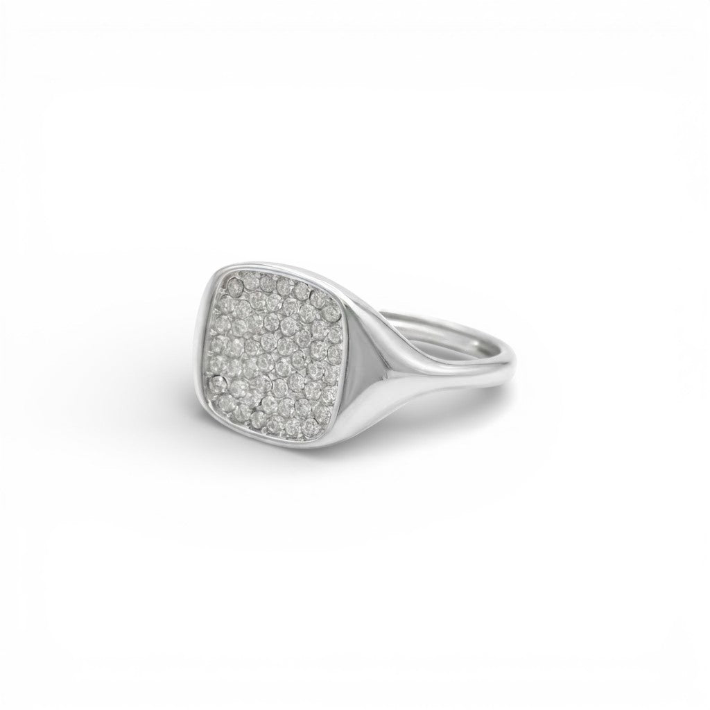 Anello Eternity Pavé In Acciaio Inossidabile