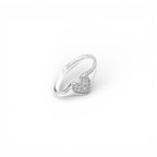Anello Cuore Pave In Argento 925