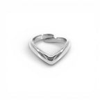 Anello Regolabile V-Shape in Acciaio Inossidabile