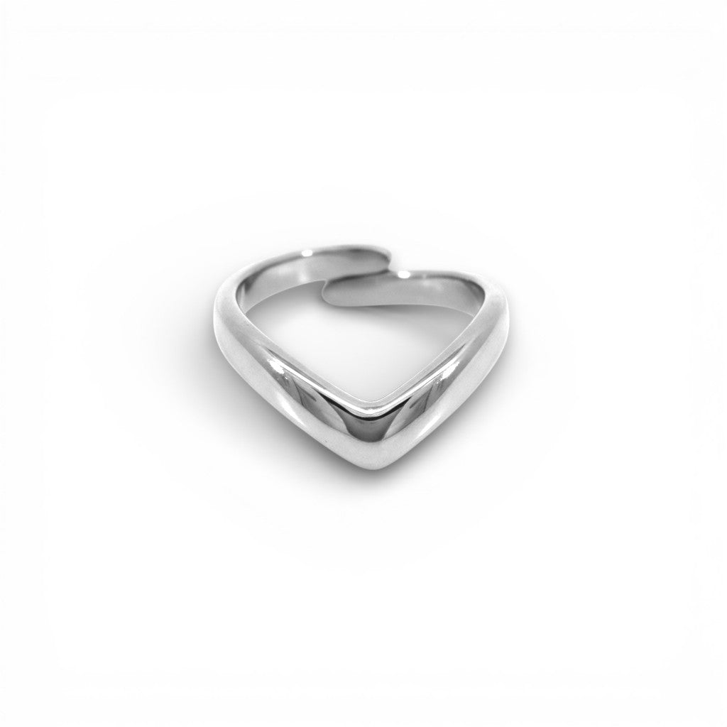 Anello Regolabile V-Shape in Acciaio Inossidabile