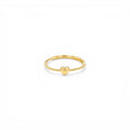 Anello Torchon con Cuore Centrale In Argento 925