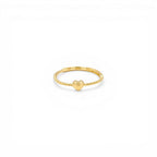 Anello Torchon con Cuore Centrale In Argento 925