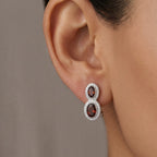 Orecchini Doppio Kate a Clip In Argento 925