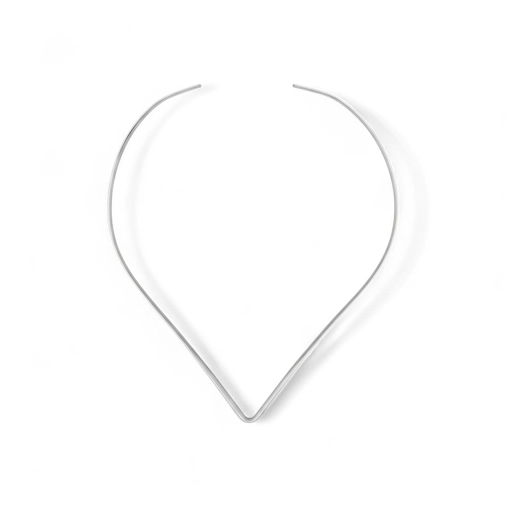 Girocollo Rigido Aperto a Forma di V In Acciaio Inossidabile