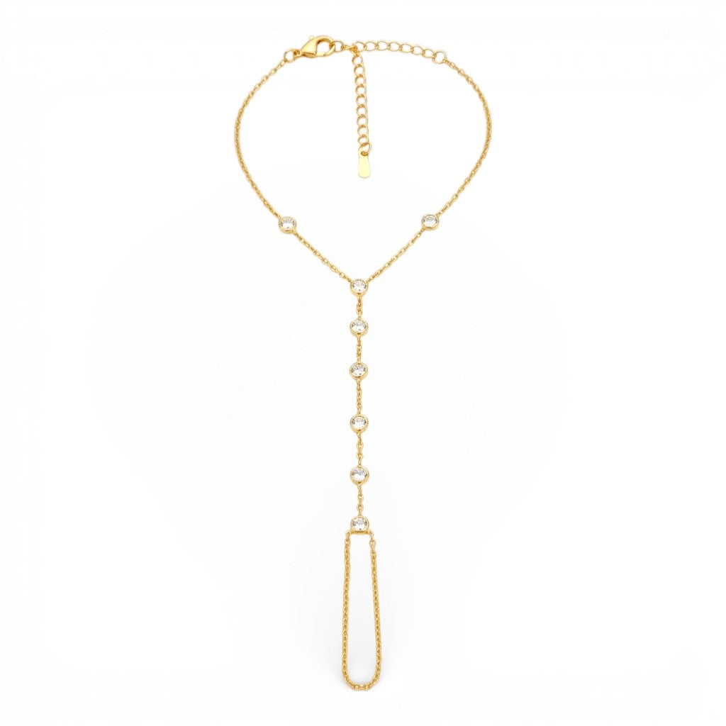 Bracciale Baciamano con Punti Luce In Acciaio Inossidabile