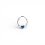 Piercing Daith Cuore Incastonato In Argento 925