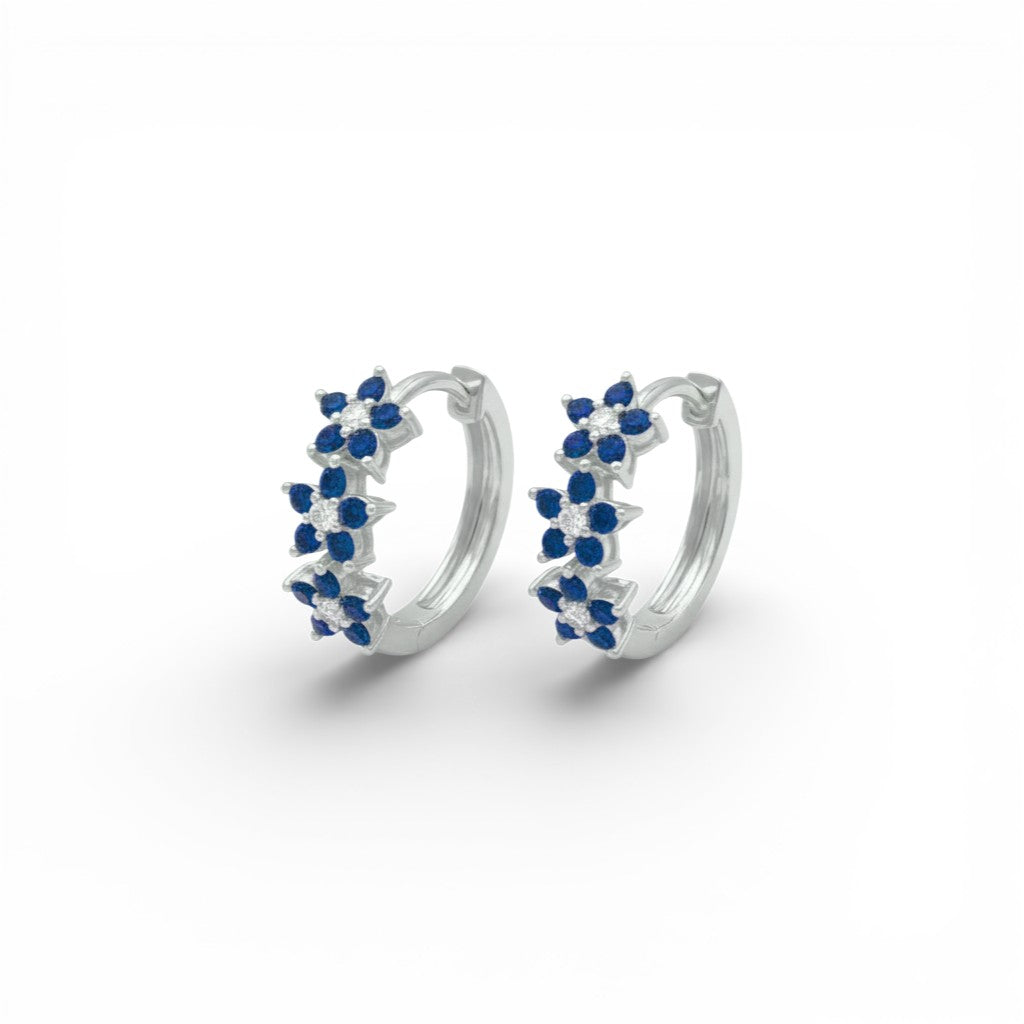 Orecchini Trilogia Floreale con Zirconi In Argento 925