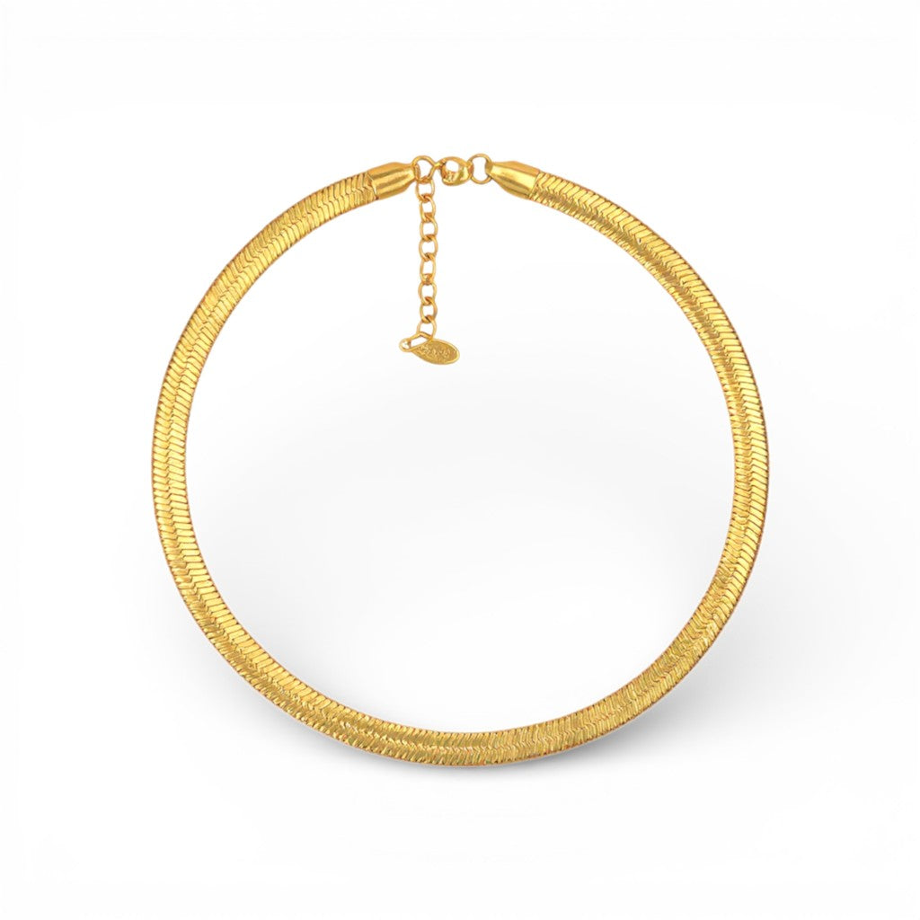 Bracciale Snake Piatto In Acciaio Inossidabile