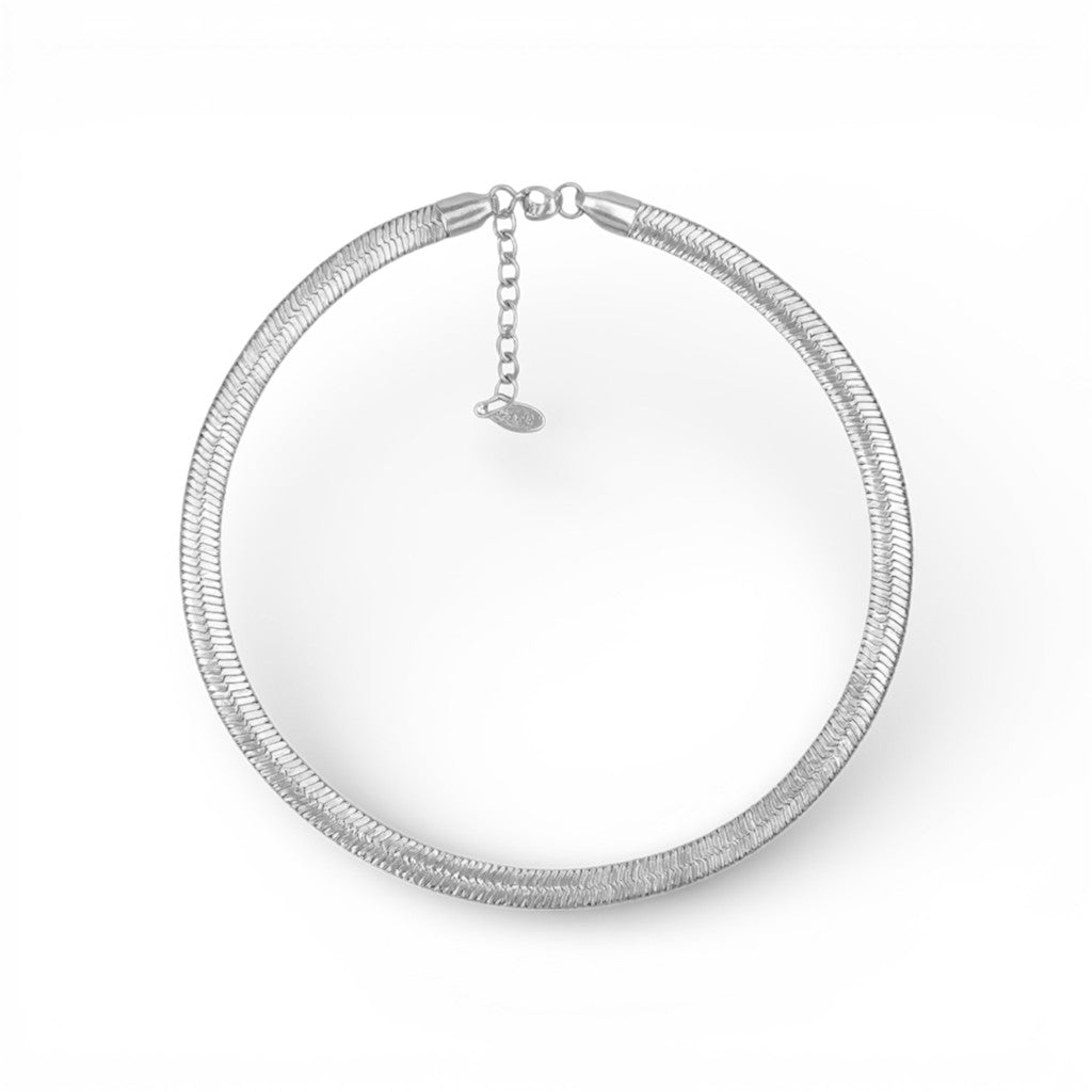 Bracciale Snake Piatto In Acciaio Inossidabile