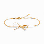 Bracciale con Dettaglio Fiocco In Acciaio Inossidabile
