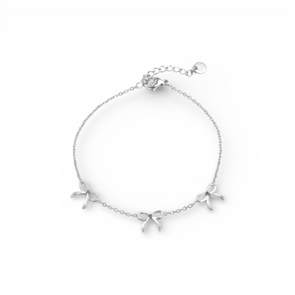Bracciale con Ciondolo a Fiocco In Acciaio Inossidabile