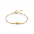 Bracciale Double Strand con Nodo Intrecciato In Acciaio Inossidabile