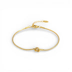 Bracciale Double Strand con Nodo Intrecciato In Acciaio Inossidabile