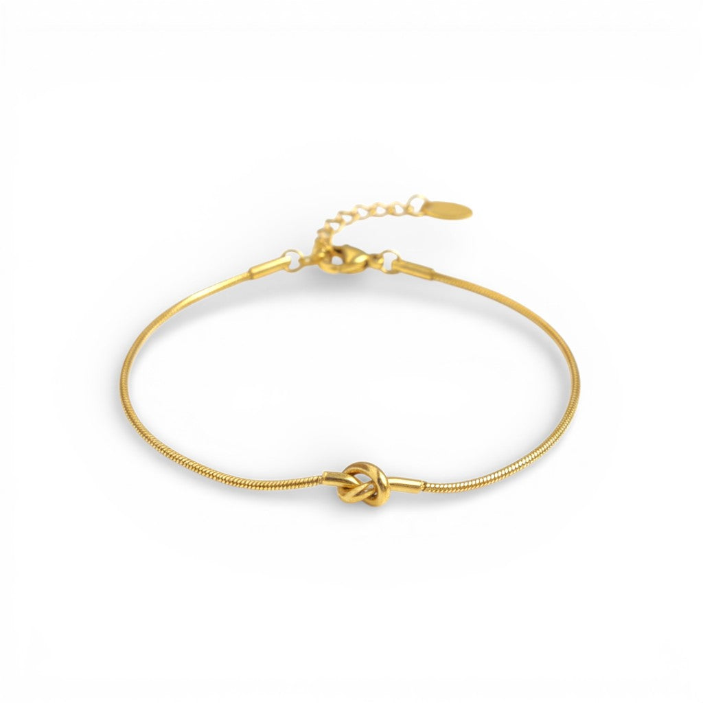 Bracciale Double Strand con Nodo Intrecciato In Acciaio Inossidabile