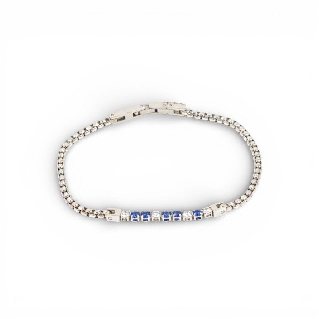 Bracciale Tennis con Zirconi In Acciaio Inossidabile