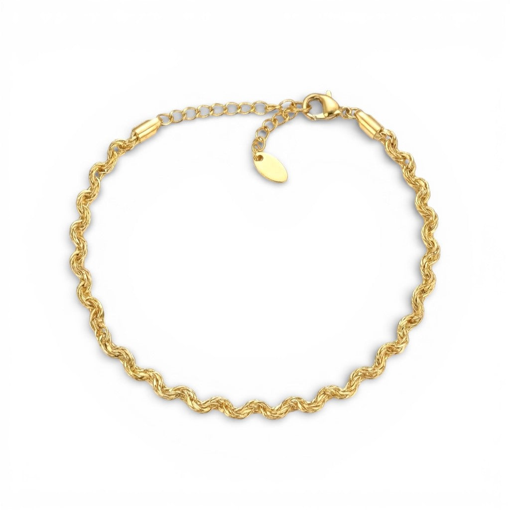 Bracciale a Maglia Intrecciata in Acciaio Inossidabile
