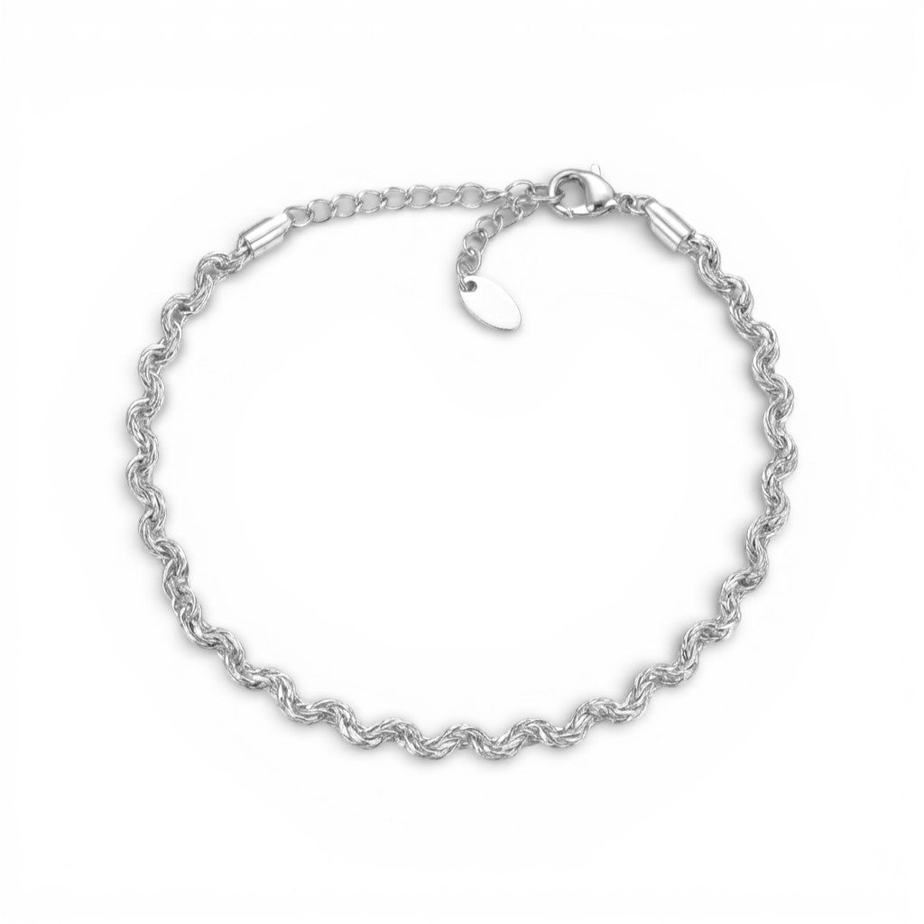 Bracciale a Maglia Intrecciata in Acciaio Inossidabile