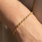 Bracciale a Maglia Intrecciata in Acciaio Inossidabile