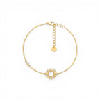 Bracciale Rollò con Barrette e Sole Traforato In Argento 925