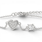 Bracciale Cuore Prezioso In Argento 925