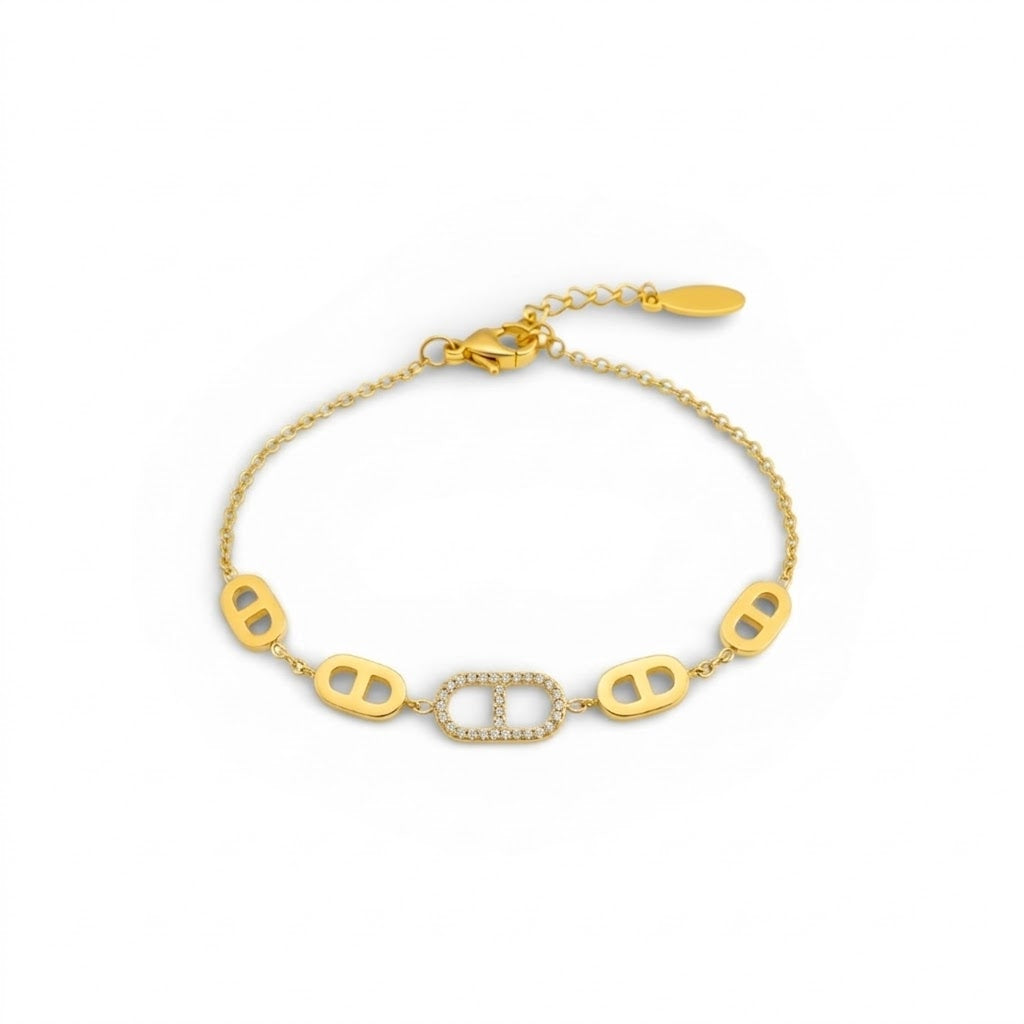 Bracciale con Maglie Marina In Acciaio Inossidabile