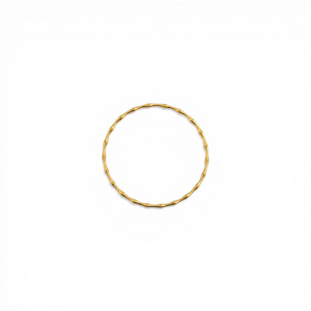 Bracciale Rigido Bamboo In Acciaio Inossidabile