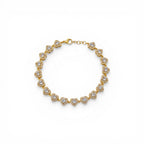 Bracciale Tennis Cuori Pavé In Acciaio Inossidabile