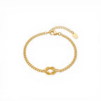Bracciale Catena Nodo Groumette In Acciaio Inossidabile