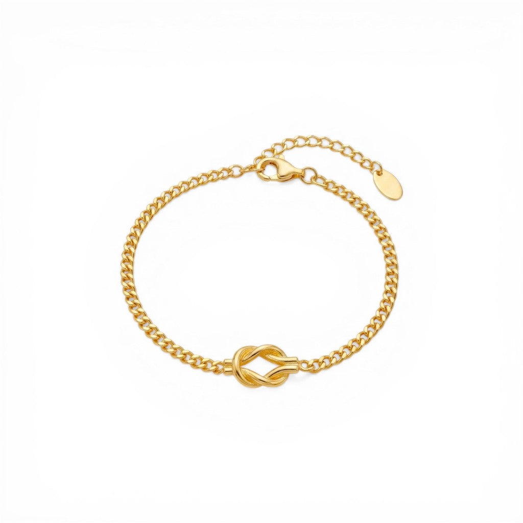 Bracciale Catena Nodo Groumette In Acciaio Inossidabile