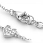 Bracciale Five Hearts in Pavé in Acciaio Inossidabile