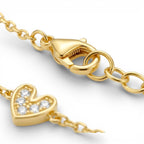 Bracciale Five Hearts in Pavé in Acciaio Inossidabile