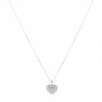 Collana con Cuore Zirconato Traforato In Argento 925