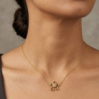 Collana Fiore Zirconati In Acciaio Inossidabile