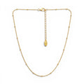 Collana Girocollo Sottile con Palline In Acciaio Inossidabile